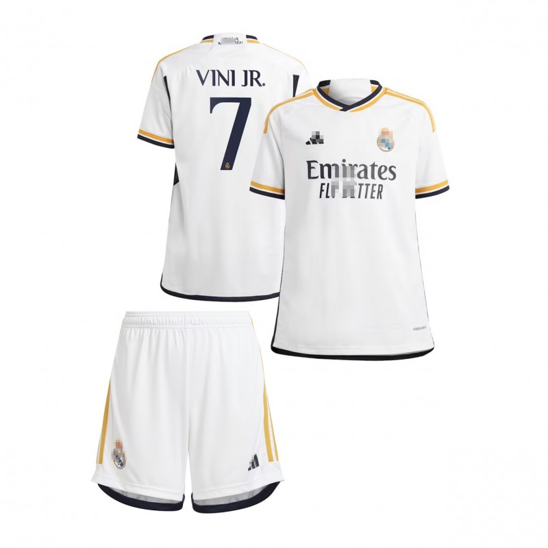Camiseta Vini Jr. 7 Real Madrid 2023/2024 Home Niño Kit